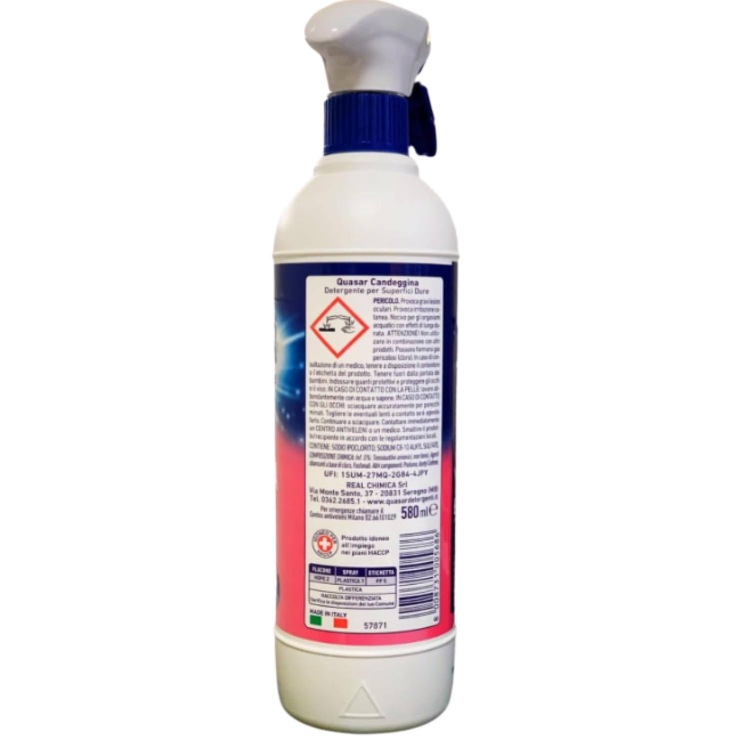Spray Candeggina Mousse, 580ml, Detergente per Pulizia Casa (12)