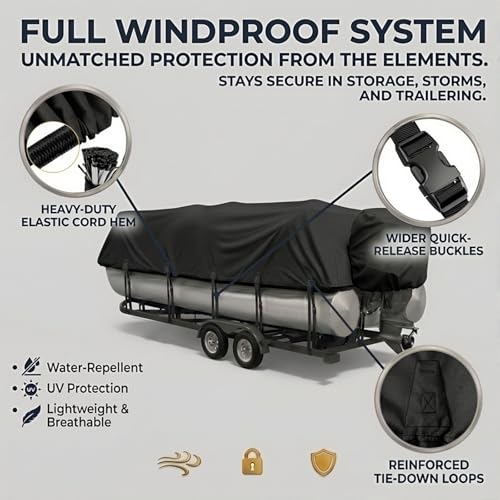 Navoriá Pontoon Cover with Poles