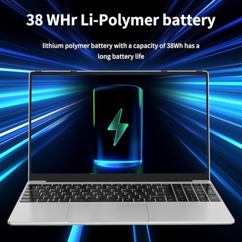 NEOBIHIER Laptop Computer, Gaming Laptop,16GB DDR4 RAM 512GB SSD, 1.7-3.4GHz N95 Processor, 15.6" FHD 1920 * 1080, 180 Angle Opening, Fingerprint Unlock, Backlit Keyboard, Windows 11 Pro - Image 3