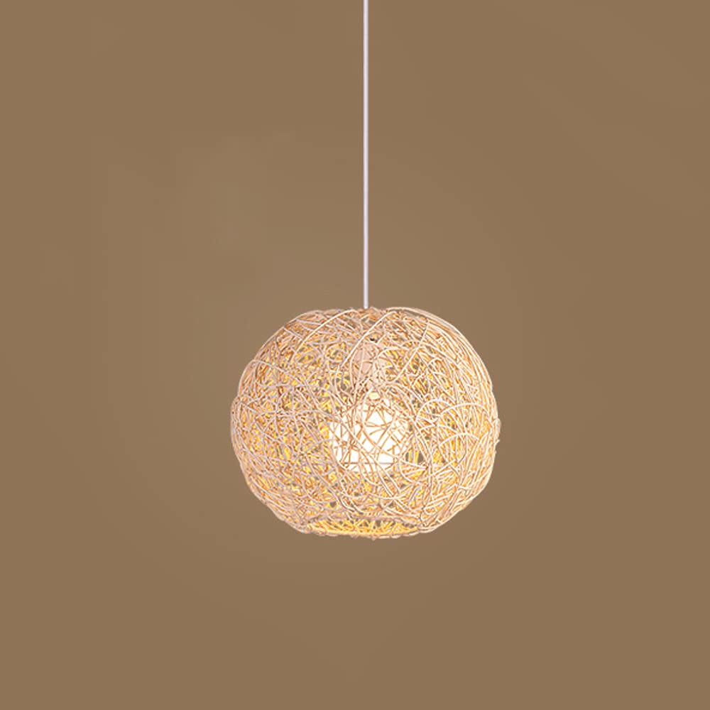 Suspension boule de rotin moderne pour chambre et salon de thé