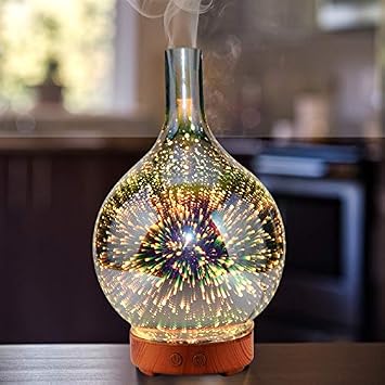 Essential Oil Diffuser Purify 100ml Colorful LED Diffuser 3d light effect Advanced Cool Mist Humidifier