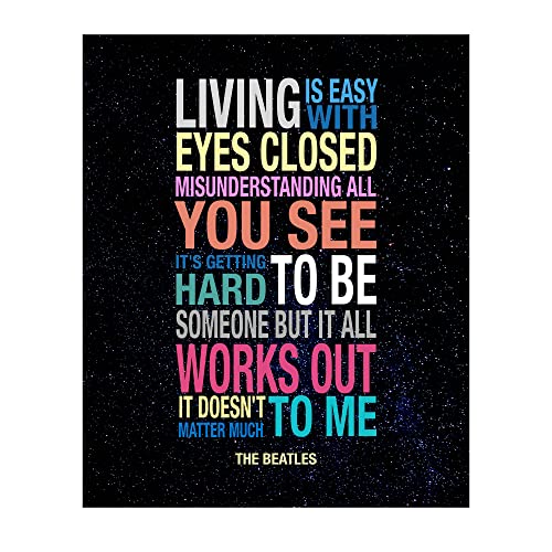 AMERICAN LUXURY GIFTS Living Is Easy With Eyes Closed Lyric