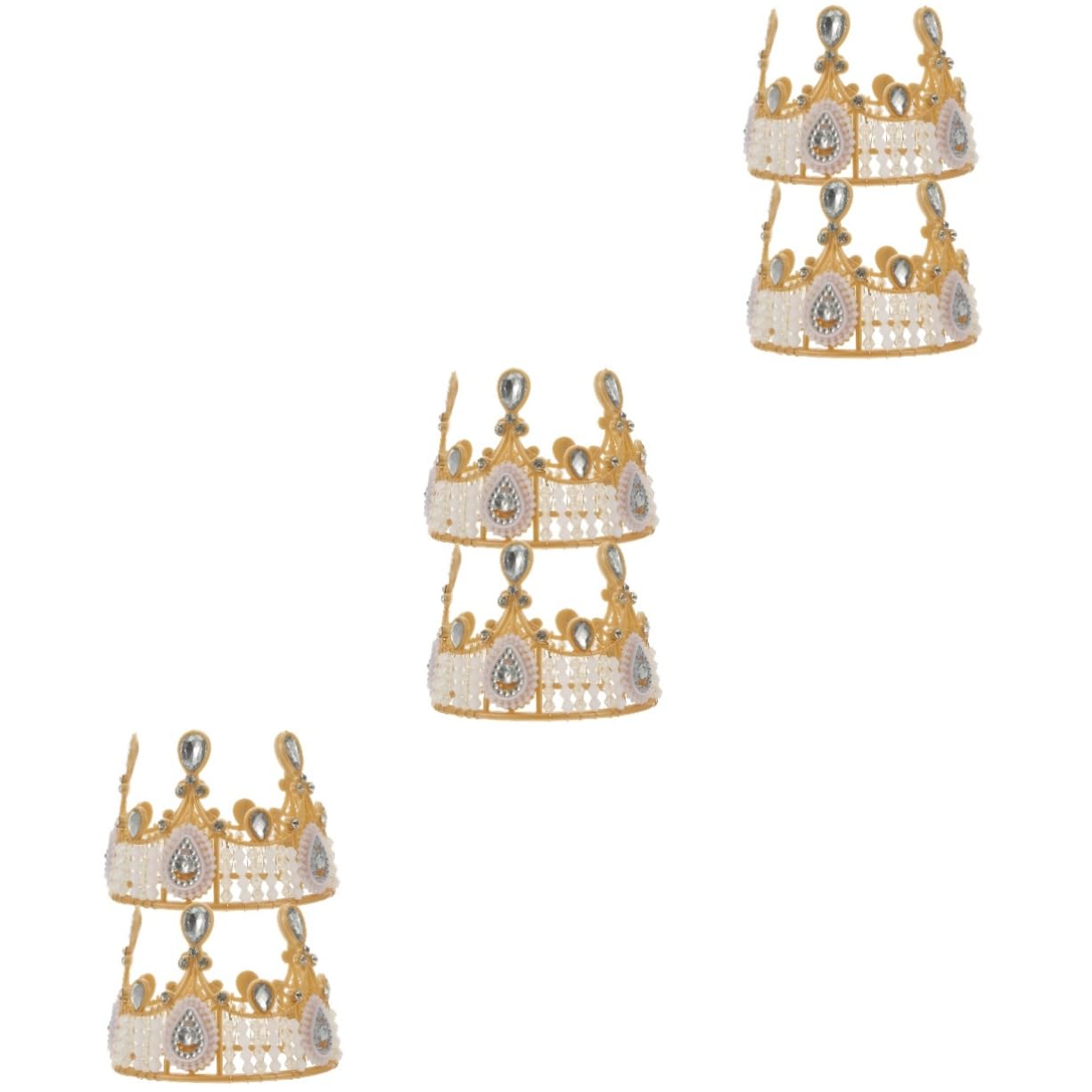 TOYANDONA 6pezzi Decorazione Torta Acrilico Con Strass Per Compleanni e Shower Topper Per Torte Eleganti e Festive Accessorio Per Festeggiamenti Con Atmosfera Romantica