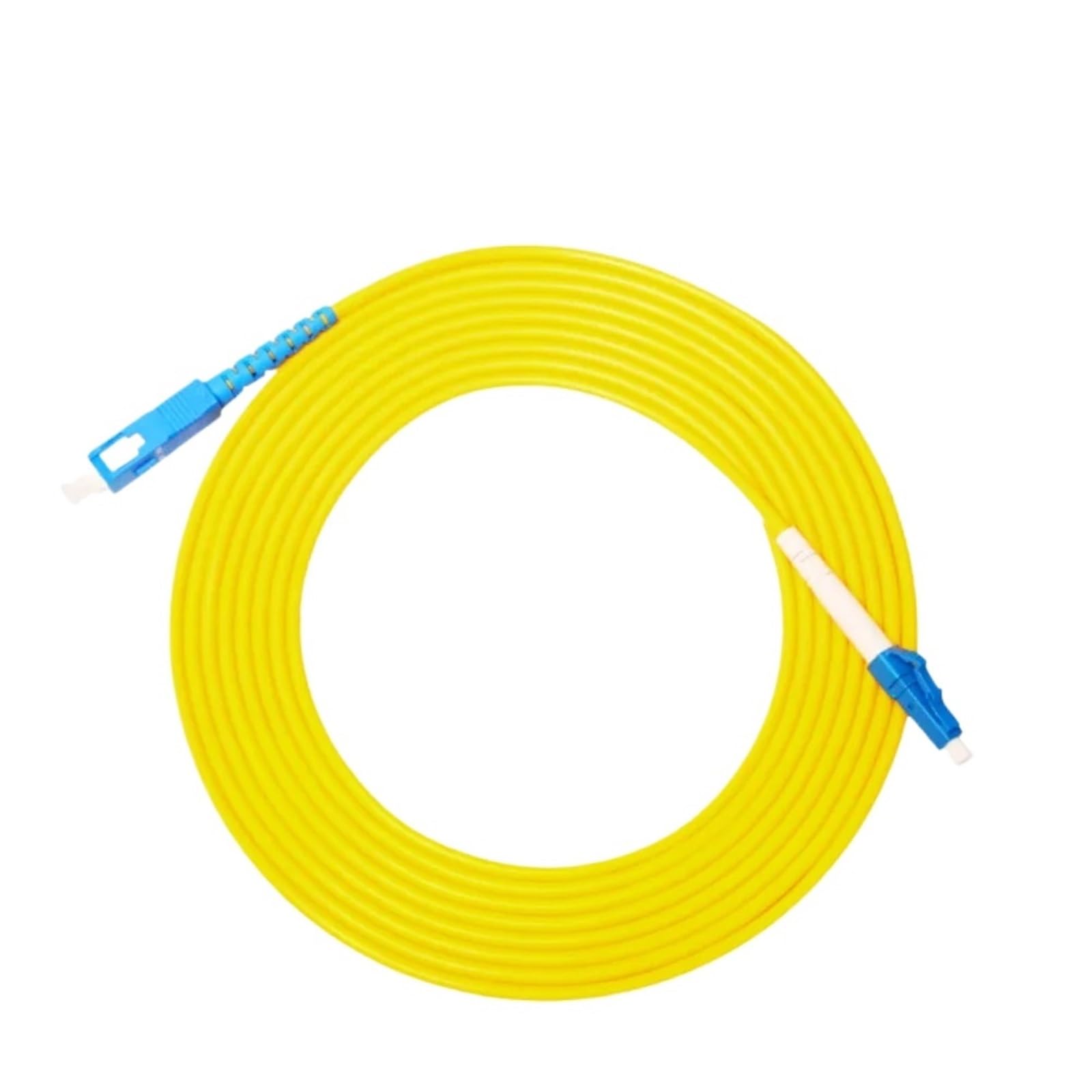 Cavo patch simplex monomodale SC/UPC-LC/UPC da 0,5-100 m, cavo jumper in fibra ottica da 1 m/2 m/3 m/5 m/10 m, 2,0 mm o 3,0 mm(50m 1pcs)