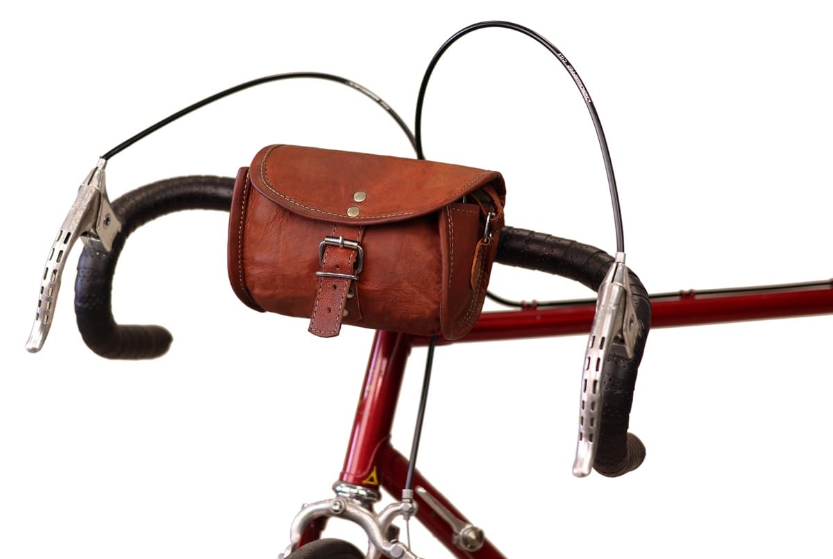 Bicycle bag Rudi A. made of goatskin leather at