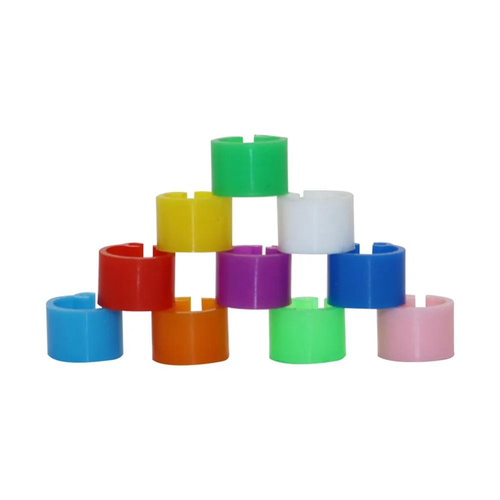 2000 pezzi di anelli per zampe da addestramento per uccelli non numerati, anelli di identificazione a baionetta per piccioni, diametro interno 6 mm,Tipo 4,Diametro interno 6 mm