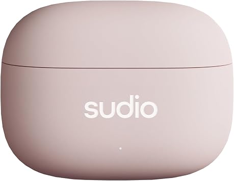 Sudio A1 Pro Wireless Earbuds, Bluetooth 5.3, Noise Cancelling, Waterproof, Touch Control, Wireless Earphones with Charging Case, Perfect for Premium Sound Quality (Pink)
