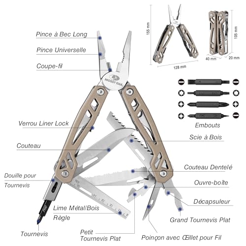 Réparation Simple facilitée grâce au multitool outdoor en acier inoxydable