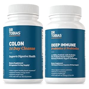Dr. Tobias Colon 14 Day Cleanse and Deep Immune Probiotics and Prebiotics – Supports Temporary Detox and Ongoing Gut Health, Non-GMO