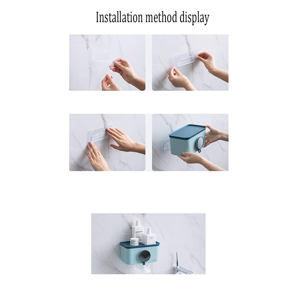 Tapas de Toallas de Papel Titular de Tejido Impermeable a Prueba de Agua Caja de Papel Higiénico Caja de Papel Higiénico Papel Higiénico Papel Higiénico Bandeja de Cajón Durable/Pink