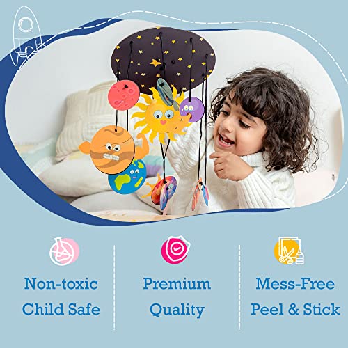 Space Science Craft Kit Gift 6-In-1 | Arts Crafts Space Toy For Kids Ages 6-8 | Gifts For Boys And Girls Aged 6,7,8,9,10 Year Olds | Solar System Toys For Kids #TOP3