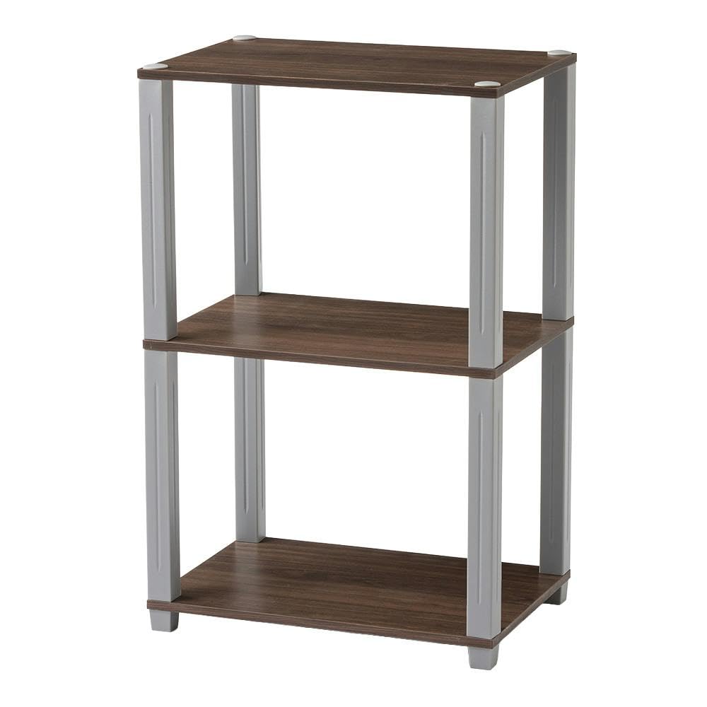 Amazon｜カインズ(CAINZ) 収納ラック EH14 ブラウン 48cm×74.9cm×33cm
