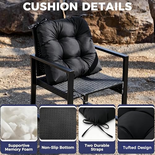 Cojines de silla para exterior impermeables y cómodos para terraza 6