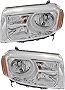 Compatible with Honda Pilot Headlights Lamps Set 2012 2013 2014 2015 Halogen Driver and Passenger Side