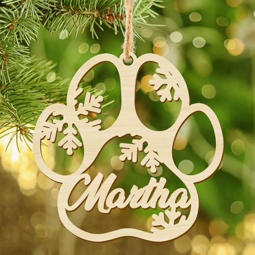 Weihnachtsbaumkugel Holz Name Christbaumschmuck Personalisiert...