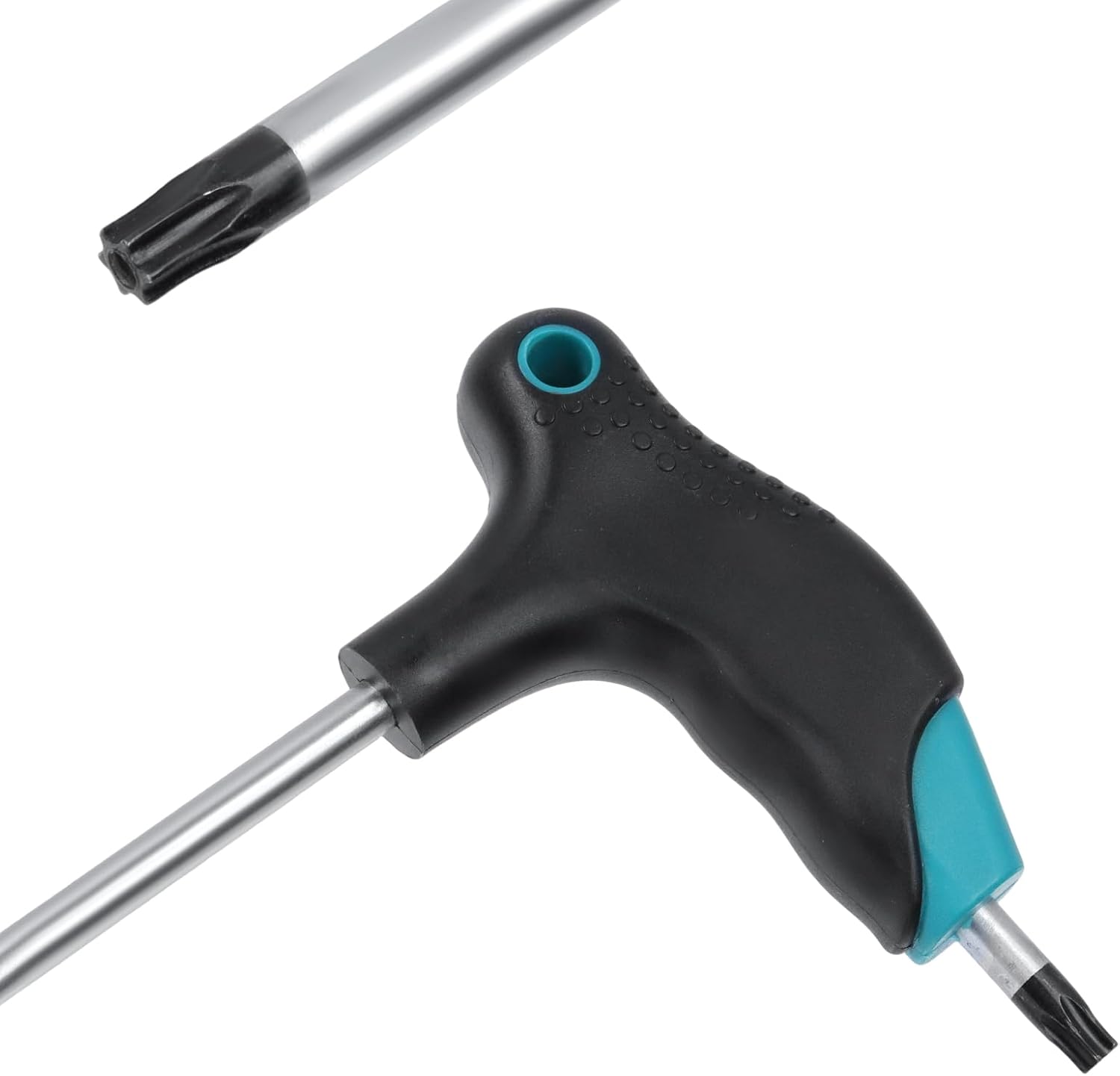 Antrader T40 Torx Wrench,Anti Tamper Proof Hex Key,Cr-V Steel T-Handle Dual End Long Arm Screwdriver 2pcs