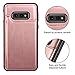 HianDier Wallet Case for Galaxy S10E Slim Protective Case with Credit Card Slot Holder for Women Flip Folio Soft PU Leather Magnetic Closure Cover Case for Samsung Galaxy S10E 5.8Inches, Rose Gold