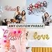 Gala Supplies Cursive Script Letter Balloons - Custom Rose Gold Silver Gold Balloon Letters for Birthday/Baby Shower - Personalized a Phrase/Word/Banner/Name - 16in Alphabet Foil Mylar Air Filled