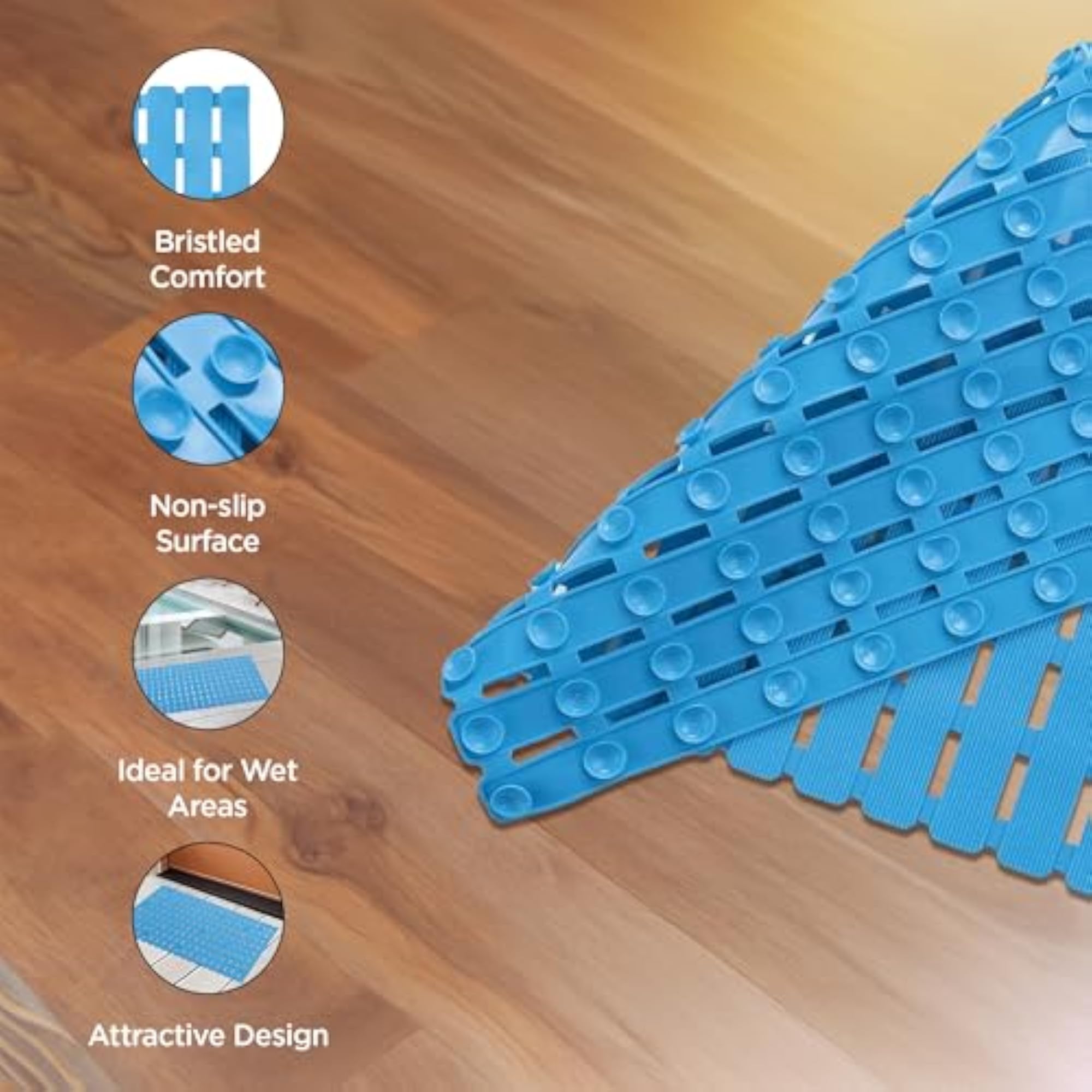 Quick Drying PVC Floor Mat for Bathroom