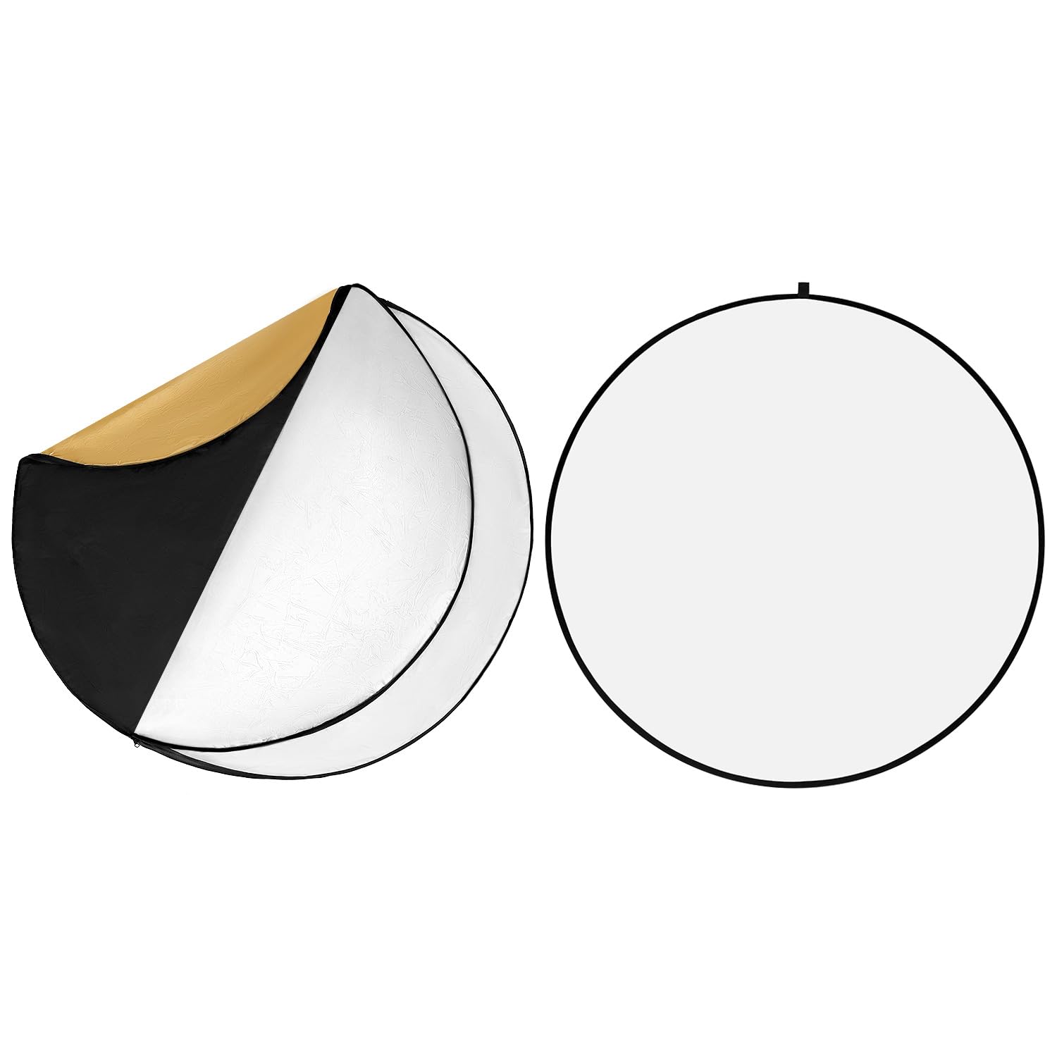 QWORK® 5 en 1 Réflecteur Pliable diffuseur 110 cm avec Sac de Transport - Idéal pour la Photographie en Studio et en extérieur