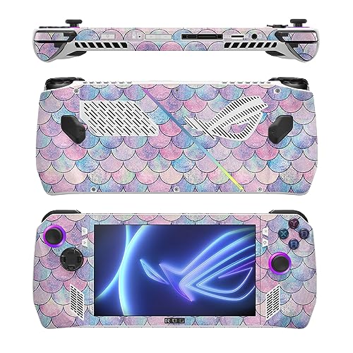 Image of MightySkins Glossy Glitter Skin Compatible with Asus ROG Ally - Mermaid Scales | Protective, Durable High-Gloss Glitter Finish | Easy to Apply