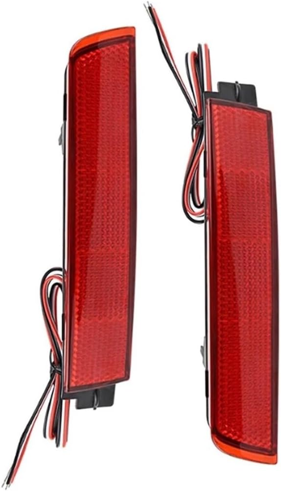 Car Rear Bumper Tail Brake Light Reflector Light Red Lens Compatible With Nissan Juke/Murano