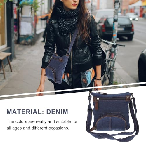 VALICLUD Denim Crossbody Bags denim bag handbag denim purses for women for Women- Mother2