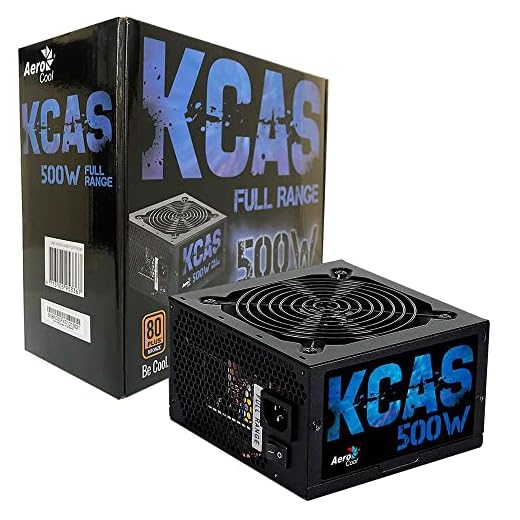 Fonte Atx Kcas 500W 80 Plus Bronze Pfc Ativo Aerocool
