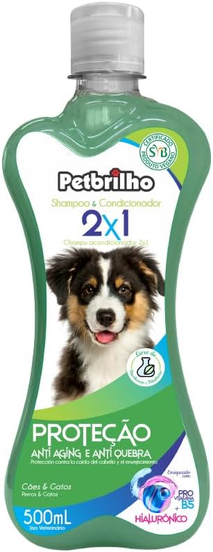 Petbrilho Shampoo 2X1 500Ml Para Cães