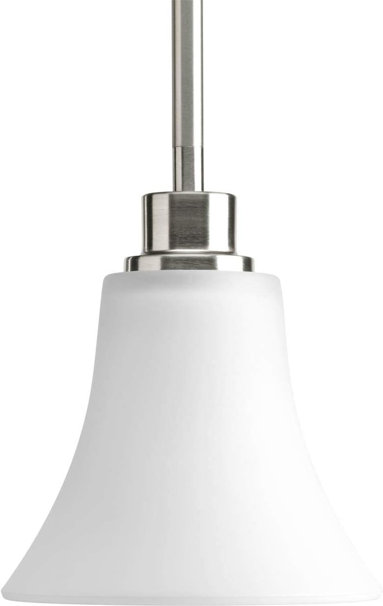 Progress Lighting P5270-09 Joy Collection 1-Light Mini-Pendant, Brushed Nickel