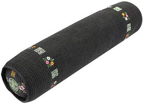 Hinoki Cypress Eco Phytoncide Almohada con funda acolchada y bordada (negro)