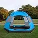 Pegciuho Automatic Camping Tent Traveling Tent Ventilated Oxford Cloth Quick Assemble Up Rainproof for Trekking Mountain Climbing, Blue
