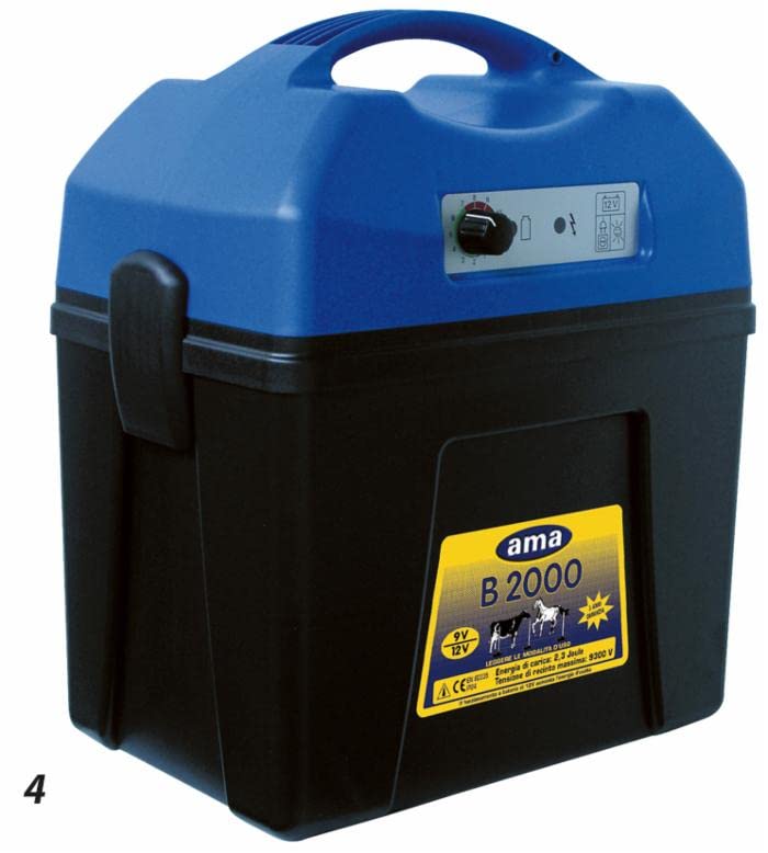 Elettrificatore Ama B2000 a batteria 12/9V per recinti elettrici