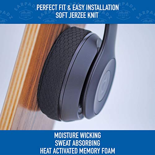 Dekoni Beats Solo 3 Wireless Headphones Earpad Replacement | Memory Foam Ear Pad Covers | Soft Knit Jerzee #TOP2