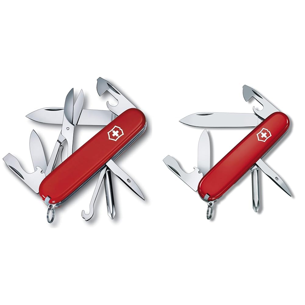 Victorinox, Schweizer Taschenmesser, Super Tinker & Schweizer Taschenmesser, Tinker, Multitool, 12 Funktionen, Klinge, gross, Dosenöffner, Schraubendreher 3 mm
