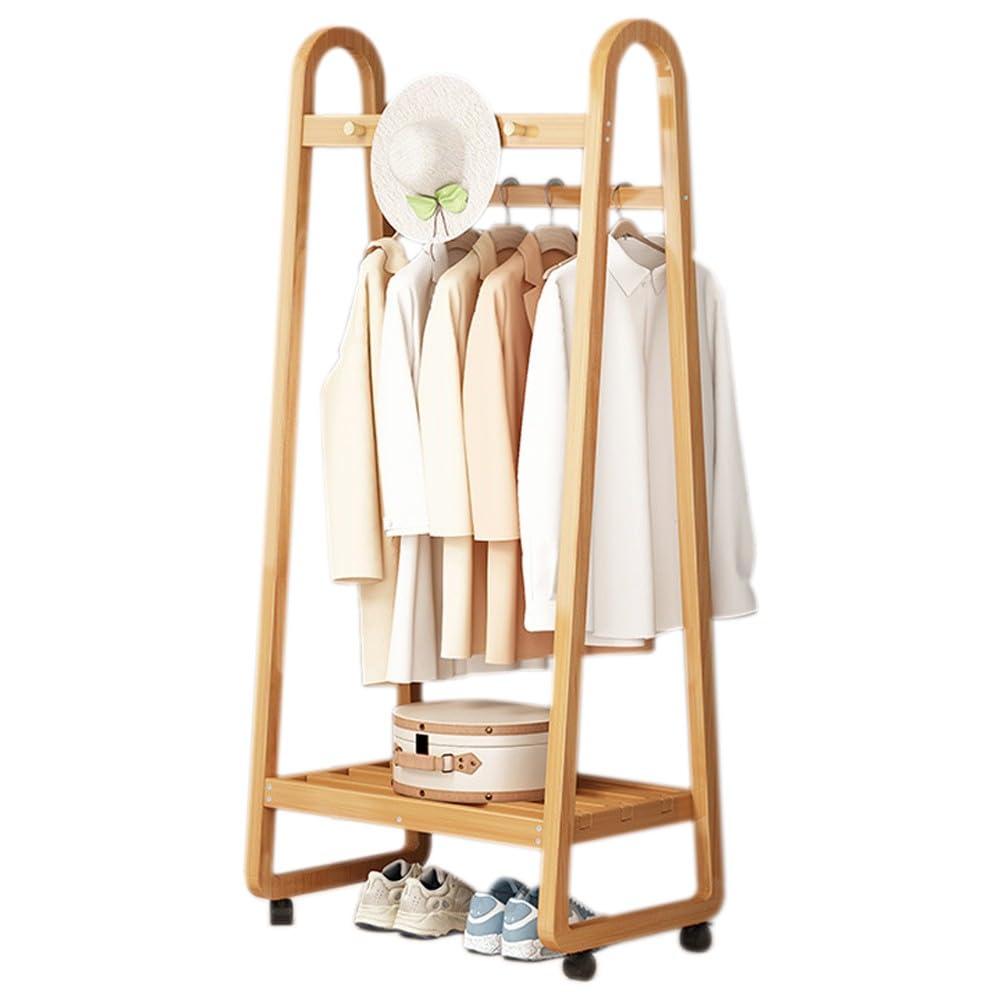 FGXHHS Freestanding Coat Rack with Wheels and Storage for Entryway, Hall, Foyer, Utility Room, Bedroom Organization