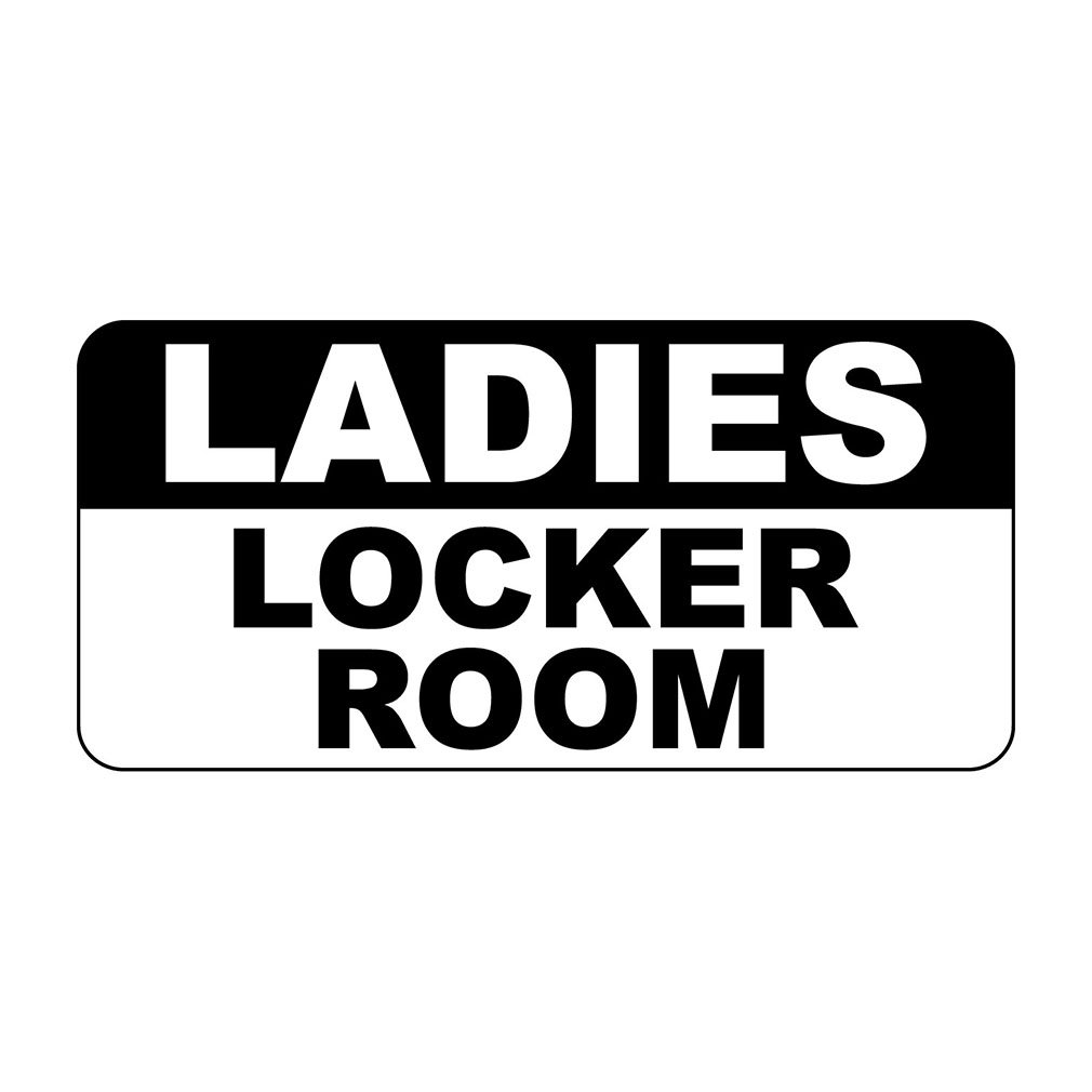 Yelacecca Metal Tin Sign Ladies Locker Room Retro Vintage Style For Coffee Yard Home Kitchen Wall Decoration 8X12 Inch