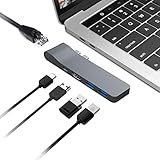 5-Port USB-C/Type C Hub Adapter - Thunderbolt 3/ USB C, 2 x USB A 3.0, 4K HDMI, 1000 Mbps Gigabit Ethernet