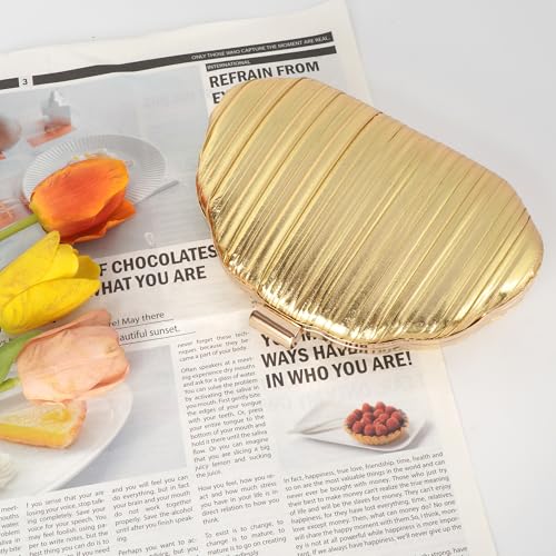 Image of Women Seashell Evening Bag Purse Mermaid Chain Strap Clutch Handbag Shoulder Bag | Seashell