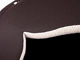 PillowPrim Sofa dla kota Leżąca poduszka dla kota, na sofę, kota, łóżko, tapczan, łóżko dla zwierząt, miękkie łóżko dla zwierząt domowych, poduszka R2 – 44 x 44 cm, ciemnobrązowa, w łapach