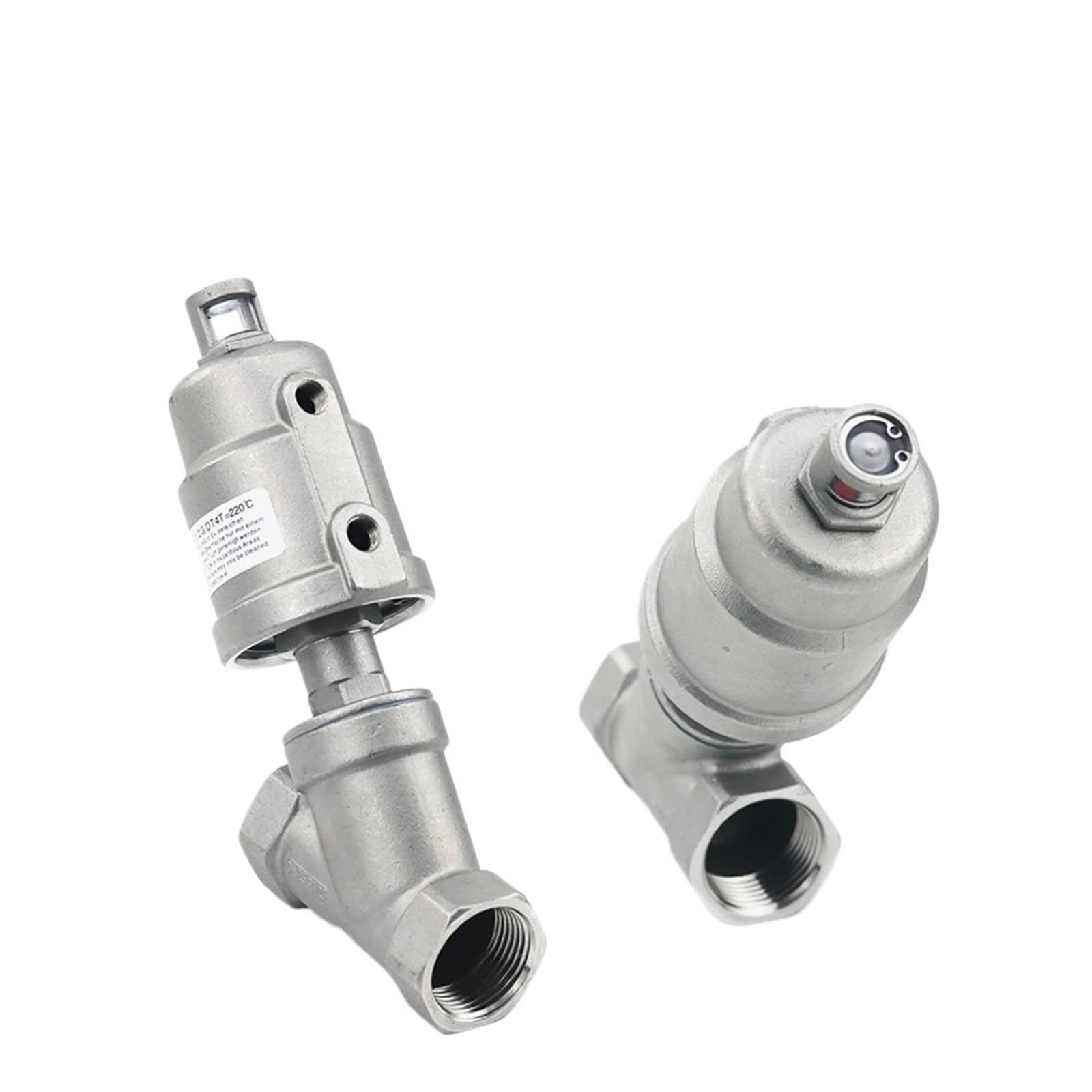 Vanne pneumatique à siège incliné en acier inoxydable 304 durable DN20 Y