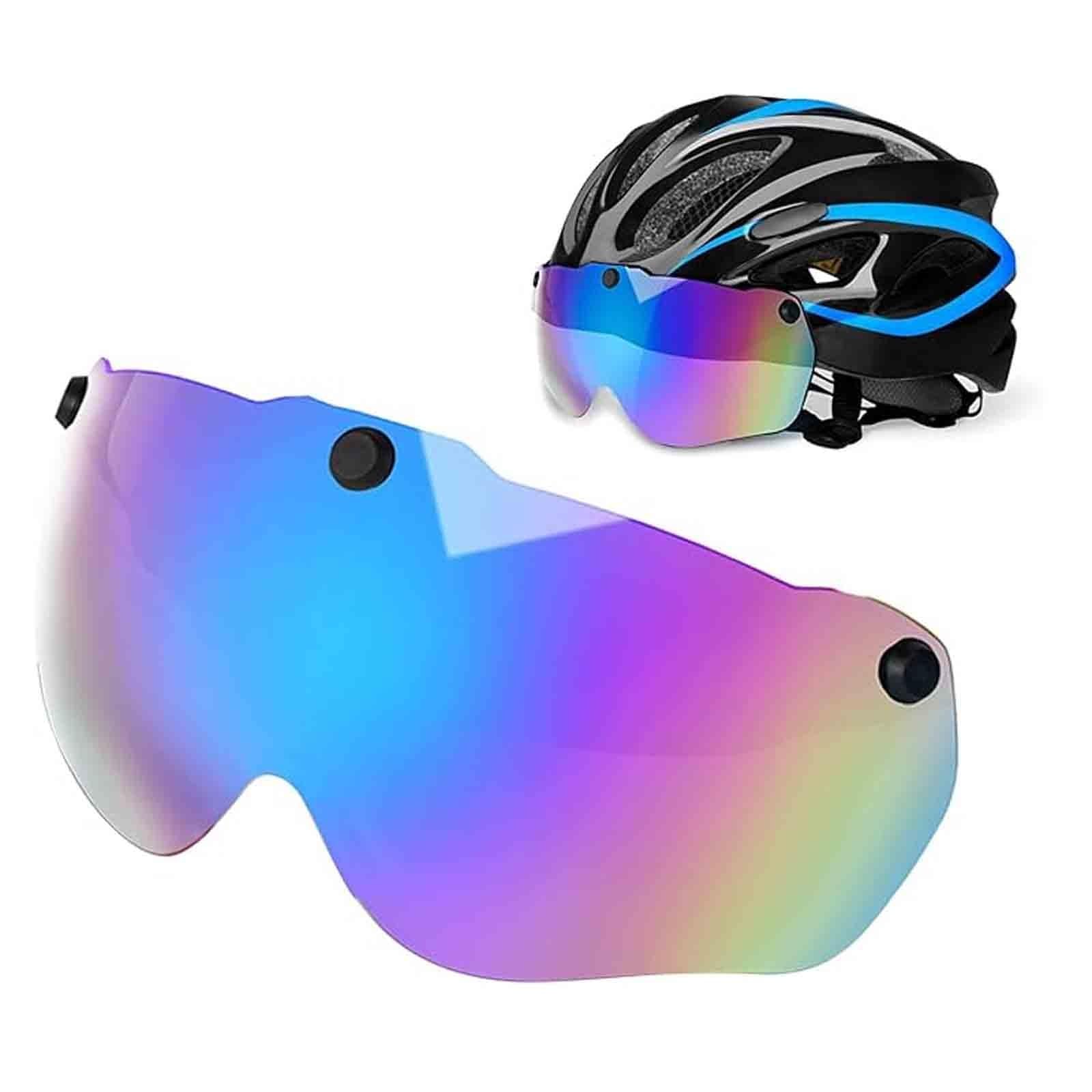 Lunettes De Vélo en Résine, Écran De Rechange pour Casque, Visière Magnétique, Accessoires De Réparation. A,24cm