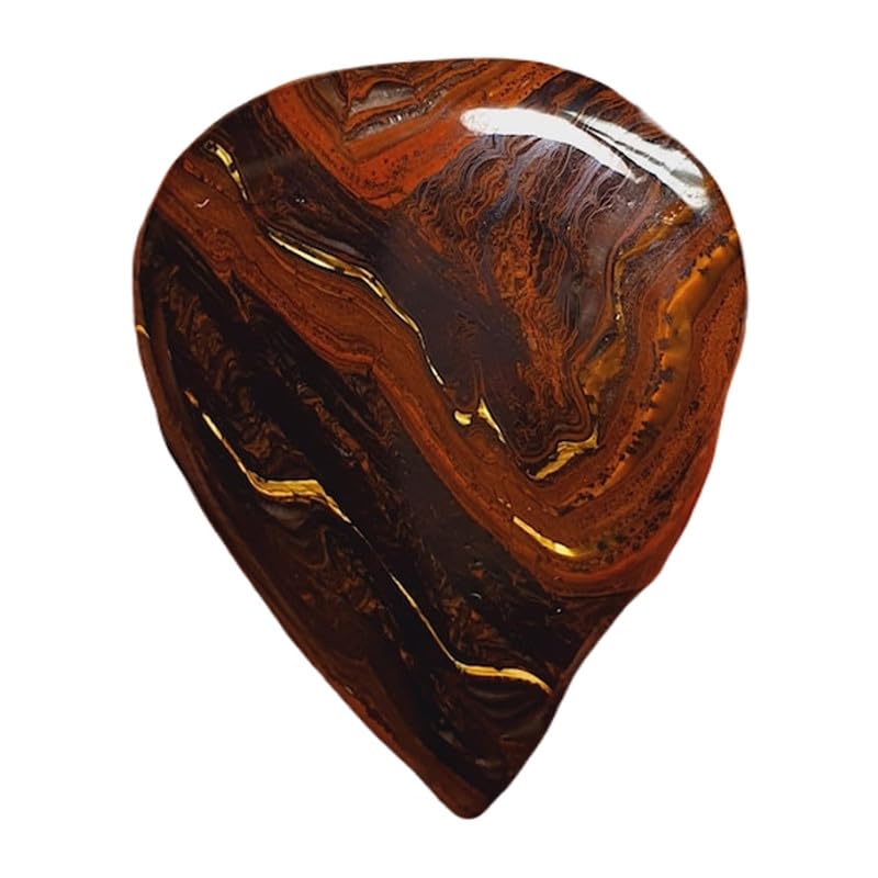 Cabochon œil de tigre en fer poire pour fabriquer votre collier artisanal