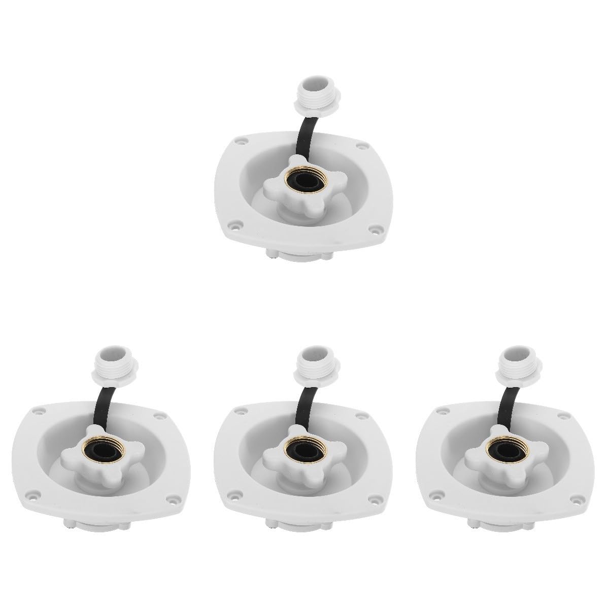 ULTECHNOVO 4piezas Tapa De Entrada De Agua Para Rv y Reemplazo De Accesorio De Fugas y Instalación Compatible Autocaravanas y Embarcaciones