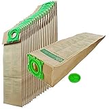 sebo x4 filters 20 Stück SEBO Papier-Staubsaugerbeutel, Kunststoff, Braun & Grün, Standard