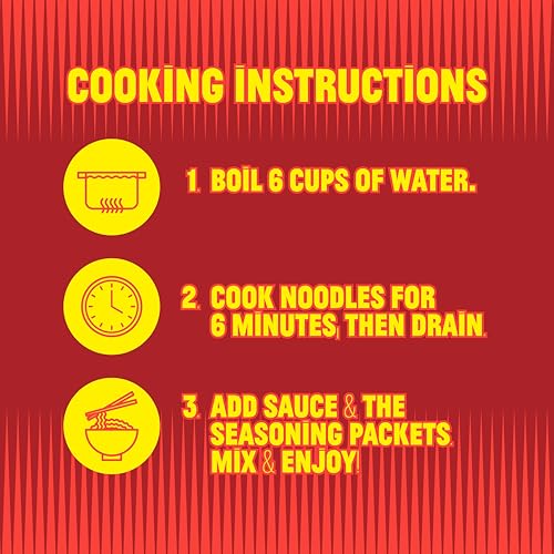 Image of FLYBYJING Chili Crisp Noodles - Sun-Dried Asian Instant Noodles with Sichuan Chili Crisp Sauce - Ready in 6 Minutes - Premium Non-Fried Vegan Noodle, 12g Protein, Non-GMO (Pack of 6)