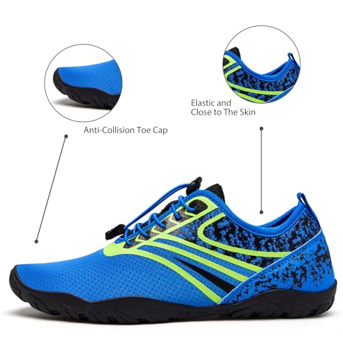 Image of WateLves Water Shoes Mens Womens Barefoot Beach Swim Shoes Quick-Dry Aqua Socks Pool Shoes for Surf Yoga Water Aerobics