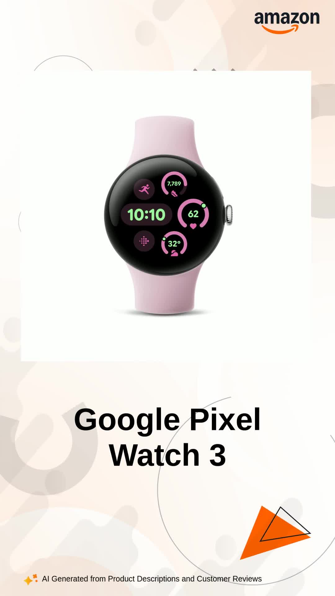 Google Pixel Watch 3 (41mm) 2024 Model - Android Smartwatch, Heart