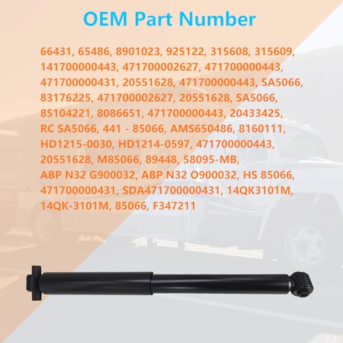 85066 Rear Shock Absorbers 2 Pack for Mack CHN CX CXN & Volvo VN VNL VT Series, Heavy Duty Truck & Tractor Replacement 14QK-3101M, 20551628 by ZUVELLO - Image 4