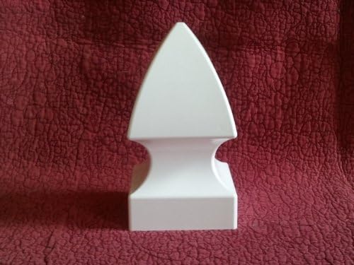 Handy Post French Gothic 4-in x 4-in White Vinyl Post Cap